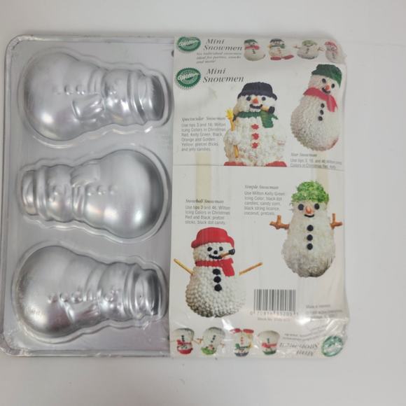 Vintage Bake‎ Ware One Size White Kitchen Baking Snowman Molder NEW - Picture 2 of 4